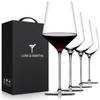 OJA Wine Glass Set of 4, 17 oz Hand Blown