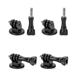 QWORK® 4Pcs Tripod Mount Adapter Standard 1/4" with 4x Thumb Screw, Compatible with GoPro Session, GoPro Fusion, GoPro Hero, GoPro Max, DJI Osmo, SJCAM Cameras