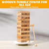 PIWOSGOL Wooden Wobble Tower 48 Building Blocks for Stacking, Stacking