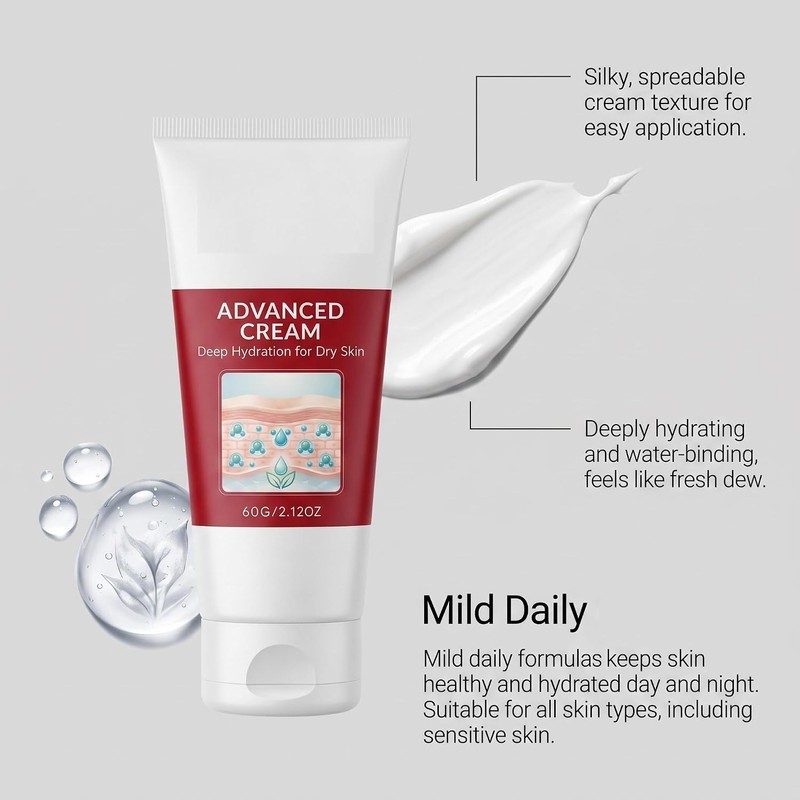 Crema facial hidratante diaria Con Colágeno centella asiática, 60g (6PCS)