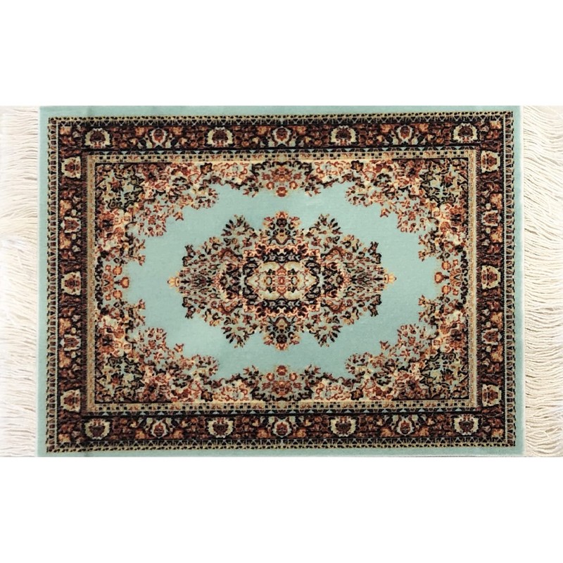 Carpet Coasters, Set 4 Turkish Rug Style Table Drink mats,