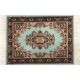 Carpet Coasters, Set 4 Turkish Rug Style Table Drink mats, Absorbent Kitchen and Dining Accessories, Spill & drip Protection