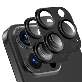 AUNEOS Phone16Pro/ Phone16ProMax, Camera Lens for Camera Protection, 16 Pro/16 ProMax, Camera Cover, Perfect Fit, 9H Hardness, Shockproof, High Transmittance, Anti-Fingerprint, Splashproof, Dustproof,