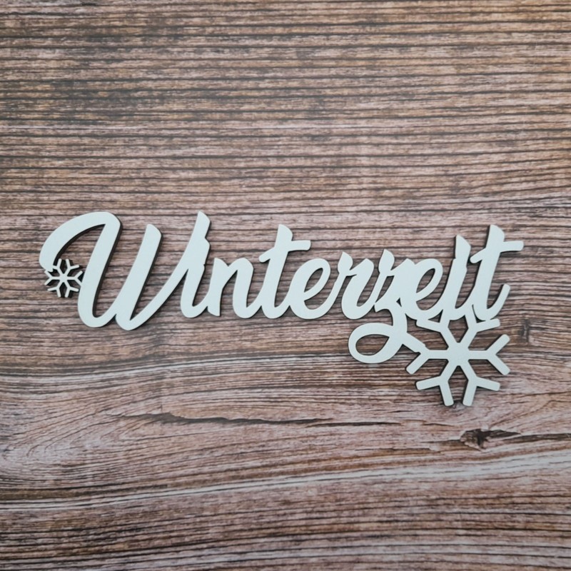 Melis Winter Time Decorative Lettering - Wooden Christmas Decoration in