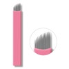 30PCS Nano Microblading Needles 0.15MM Pink Nano Fine Blade Tattoo