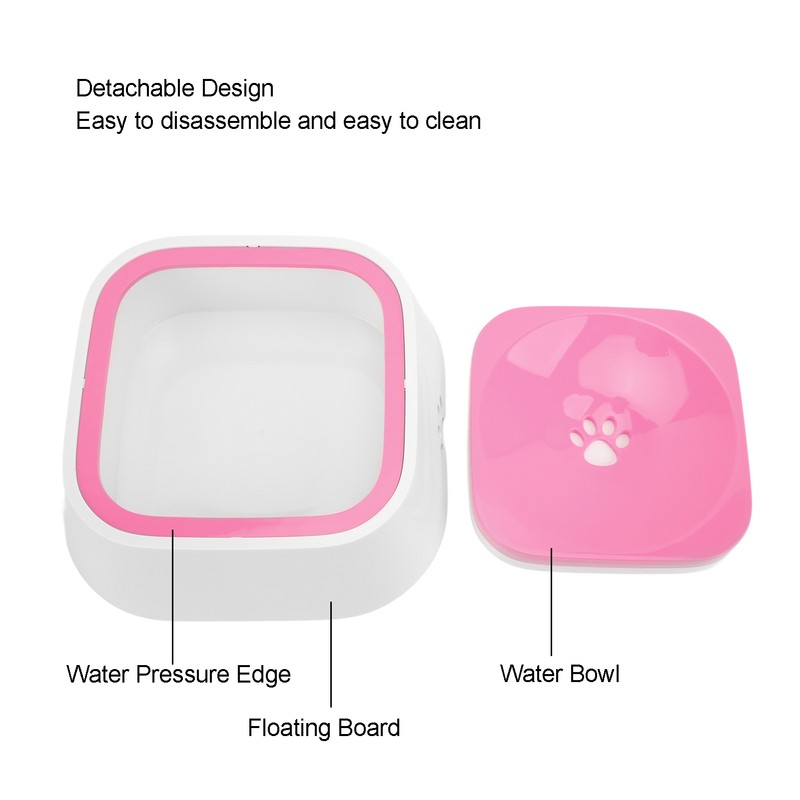 Pet Floating Bowl 1L / 34oz Large Capacity Splashproof Dog