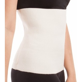 ITA-MED Unisex Wool Warming Support Abdominal Binder, Natural Therapeutic Warmth w/ 80% Wool, 2XL