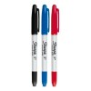 3 Marcador Permanente Sharpie Doble Punta Negro/azul/rojo