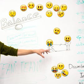 MORCART 16Pcs Fridge Magnets Emoji Refrigerator Magnets Cute Magnets for Locker Whiteboard Decorative Magnets for Classroom Kitchen Office Gifts for Teachers Family and Friends (Classic)