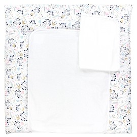 TupTam Changing Mat with 2 Terry Cloth Covers Model MAR02579, Colour: Rowan Berry, Size: 65 x 75 cm