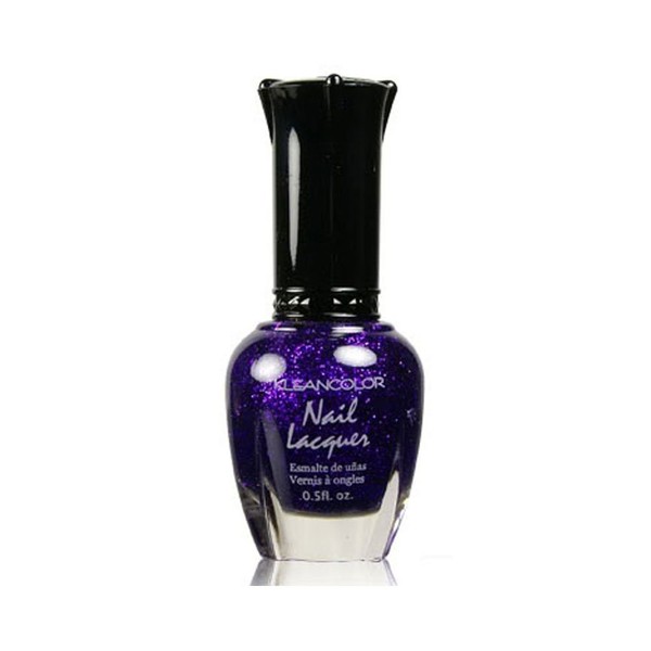 1 Kleancolor Nail Polish Lacquer #36 Sparkle Purple Manicure + Free ZipBag Gift