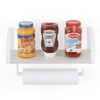 Farmhouse Wood Paper Towel Holder Under Cabinet Wall Mount Paper
