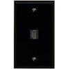 RiteAV HDMI Wall Plate 1 Port - Flat [Black/Black]