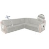 HDCAXKJ Waterproof Corner Sectional Couch Cover Velvet L Shape Sofa