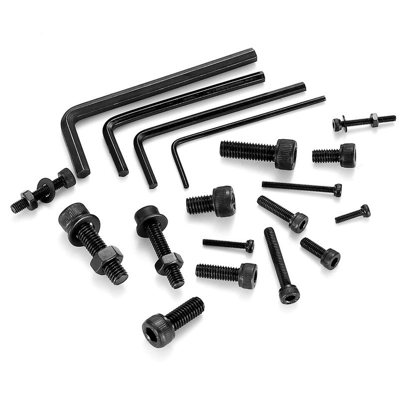 1225pcs M2 M3 M4 M5 Hexagon Socket Screws, Bolts, Nuts,