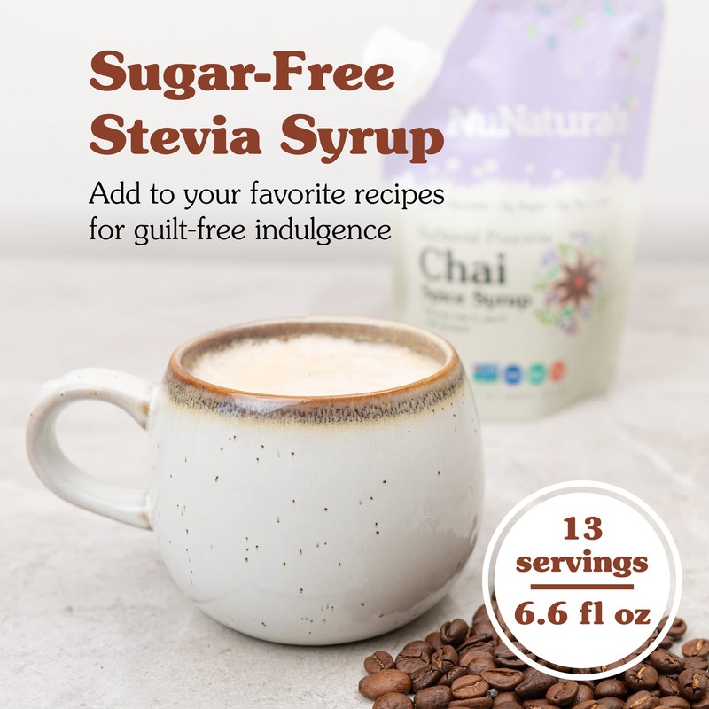 NuNaturals Stevia Syrup, Sugar-Free Sweetener, Plant-Based Sugar Substitute, Zero Calorie,
