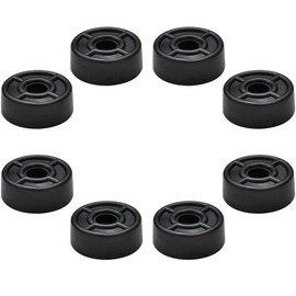 Seismic Audio RubberFeet2-8Pack Rubber Feet for Speaker Cabinets, Amplifiers, Rack Cases and Subwoofers - 8-Pack