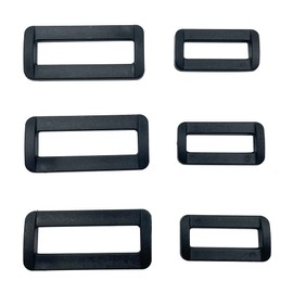 3/4 inch Rectangle Plastic Dee Ring D Webbing Belt Ribbon Buckle 50 Pcs SORTUMOLA (20mm) CT436