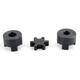 1/2" to 7/8" L095 3-Piece L-Jaw Coupling Set & Buna-N NBR Rubber Spider for Log Wood Splitter