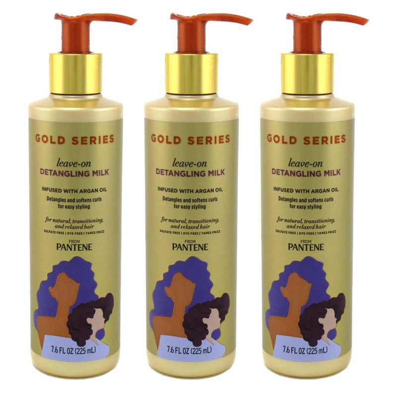 Pantene Gold Series Leche para desenredar 225 ml (paquete de