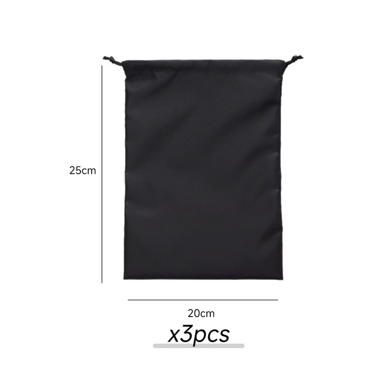 Pack of 3 Portable Drawstring Bag, Storage Bag with Double