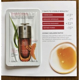 Clarins 9x CLARINS Double Serum sample lot set x 9 - 0.03 oz / 0.9 ml each Sealed NEW