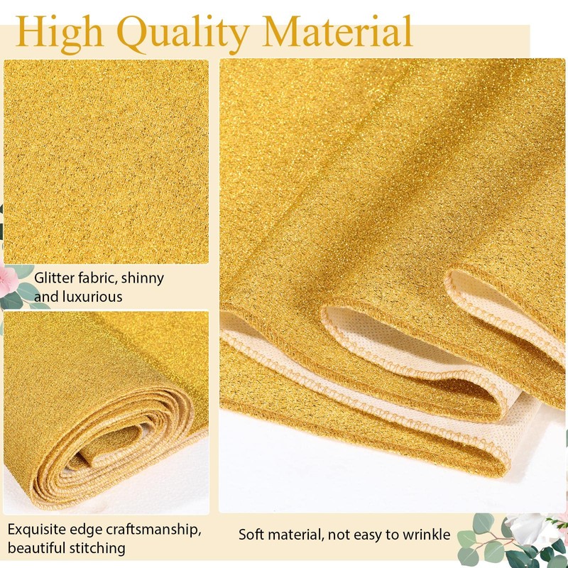 Shihanee Sequin Aisle Runner for Wedding Glitter Rug with Carpet