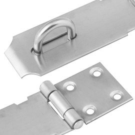 Door Padlock Hasp, 3 Inch 50pcs Stainless Steel Hasp Shed Lock Latch Heavy Duty Gate Security with Black Phillips Screwdriver and Screws for Window Cabinet Pet Cage Crate,Silver