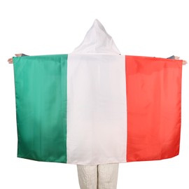 AZ FLAG BANDIERA ITALIA - BODY BANDIERA ITALIANA 90 x 150 cm per tifosi con maniche