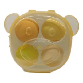 4 Esponjas Para Maquillaje Con Estuche En Forma De Huevo