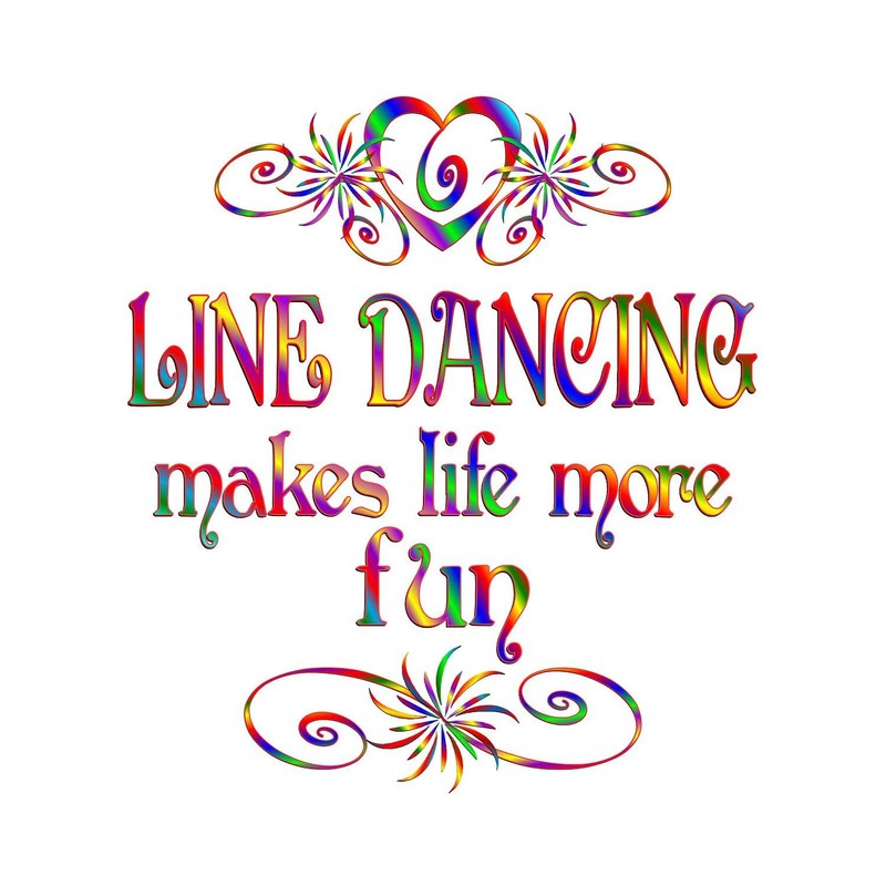 CafePress Line Dancing More Fun Folded Greeting Card Matte