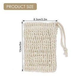 LICQIC 1 Pcs Sisal Soap Bag, Exfoliating Soap Bags for Lathering and Exfoliating in The Shower