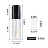 10 Pack Clear Mini Lip Gloss Tubes Empty Lip Balm
