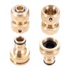 Hicello 4PACK Garden Hose Quick Connector, Quick Disconnect Hose Fittingsn