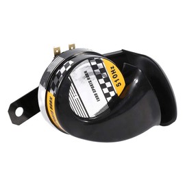 Horn 12 V Loud 300 dB, Loud Horn 12 V Very Loud Horn 12 V Loud, Mini Electronic Snail Horn, Universal Mini 115 dB Loud Horn Electric Alarm Bell for Motorcycle Loud Voice Speaker 12 V 510 Hz