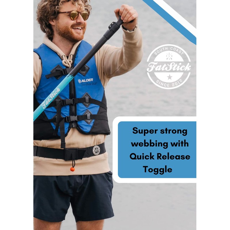 fatstick Adjustable Quick Release Safety Waist Belt Leash for SUP