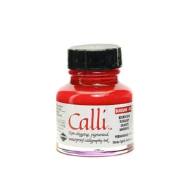 Daler Rowney Calli Calligraphy Ink Bottle, Burgundy