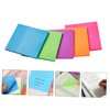 Operitacx Pack of 5 Office Transparent Note Coloured Stickers Notepad