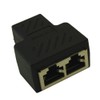 MyCableMart RJ45 CAT6/5E Ethernet 1 in, 2 Out Port Adapter/Coupler/Splitter