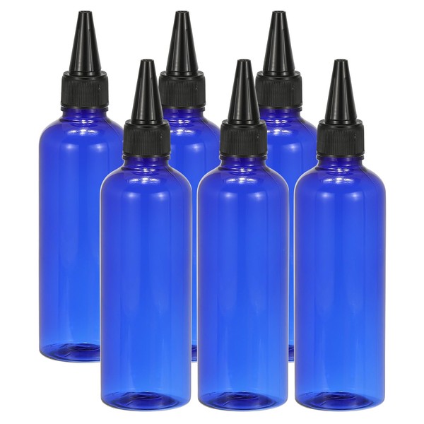 PATIKIL Plastic Applicator Bottle, 6 Pieces 3.4 oz (100 ml)
