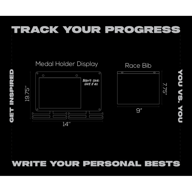 BLAUBECK Medal Hanger Display for Runners, Marathon Medal Holder Display