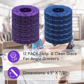 Pack of 12 CSD Disc Grinding Disc, 115 mm Roughing Discs Wheel Hub Grinder Cutting Discs Cleaning Disc Set for CSD Disc for Metal Steel Grinding Polishing Angle Grinder