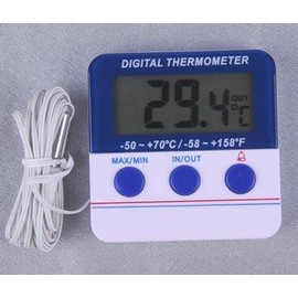 Koch digitales Thermometer, Plastik, weiß, 6 x 6,2 cm