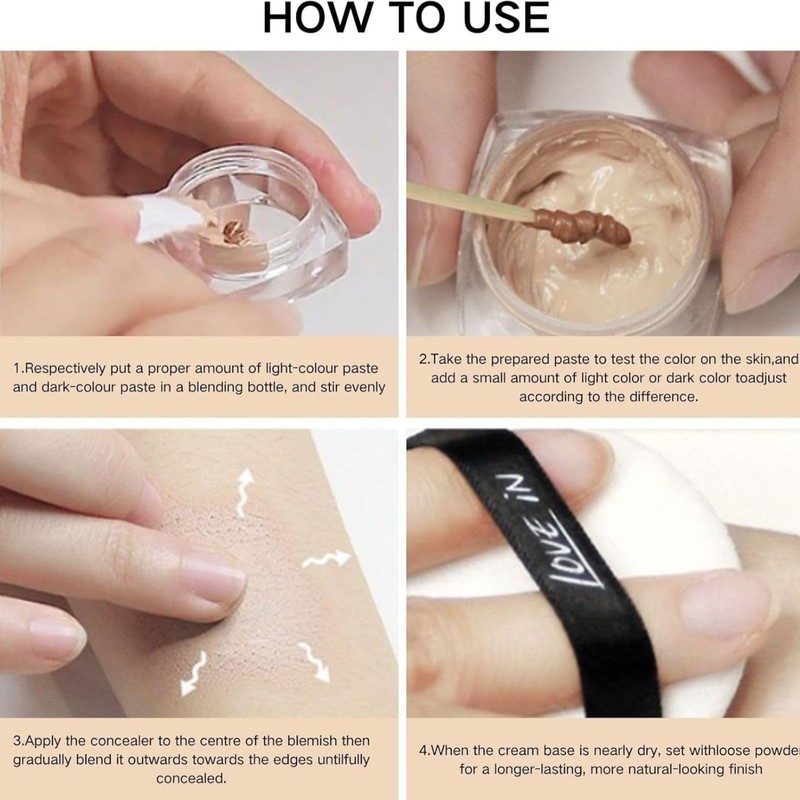 Tattoo Cover Up Makeup - Waterproof Body Concealer - Full