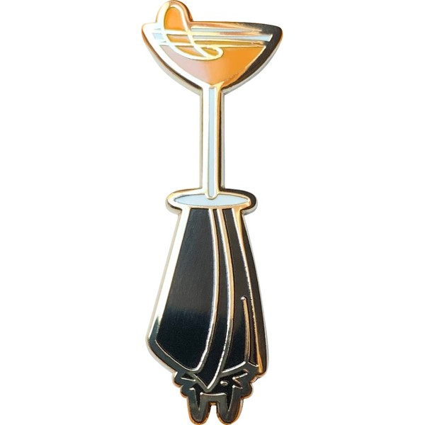 Bacardi Cocktail Enamel Pins for Bartender Aprons, Jackets, Backpacks and
