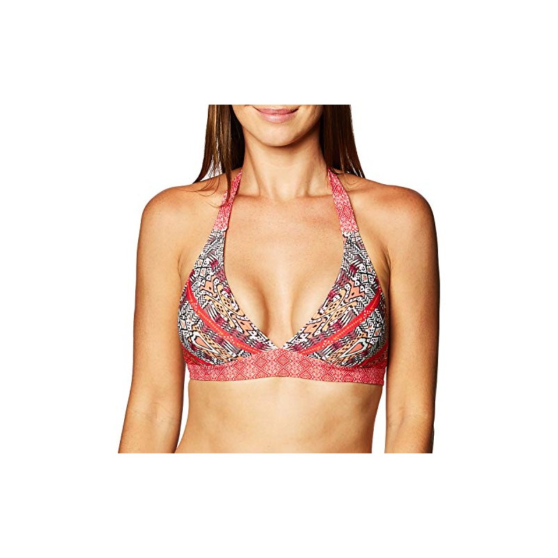 prAna Lahari - Camiseta de natación con Halter, Color Rosa