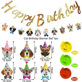 Dog Birthday Decoration, Swirl Decorations, Party Decoration for Dog Themed Parties