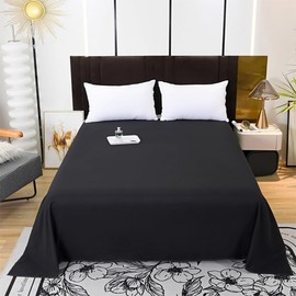 Henaco Multi Purpose Flat Sheet Waterproof Bedwetting Waterproof Bed Cover Waterproof Bed Sheet Nursing Care Incontinence Countermeasure Pee Prevention 200X230cm Black