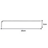 TONE Long Hex Bar L-Shaped Wrench AL-02, Hex Width: 0.079