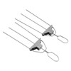 Skewer 3 Prong Stainless Steel Reusable Skewers Easy Food Removal